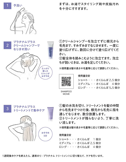 プラチナムプラス シリーズ　使用方法