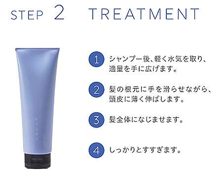 アジュバン KASUI Treatment 使用方法